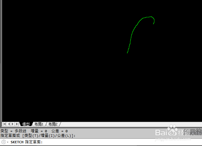 CAD中的SKETCH命令你知多少呢,用CAD徒手画免子