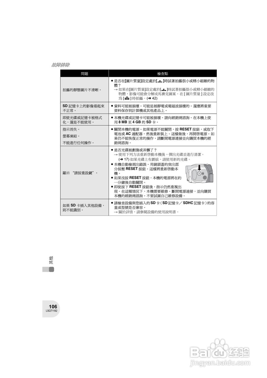 Panasonic VDR-D160GC DVD数码摄像机使用说明书:[11]