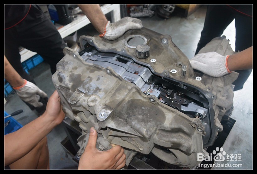 别克君越行驶过程中加速无力,挂D档有冲击