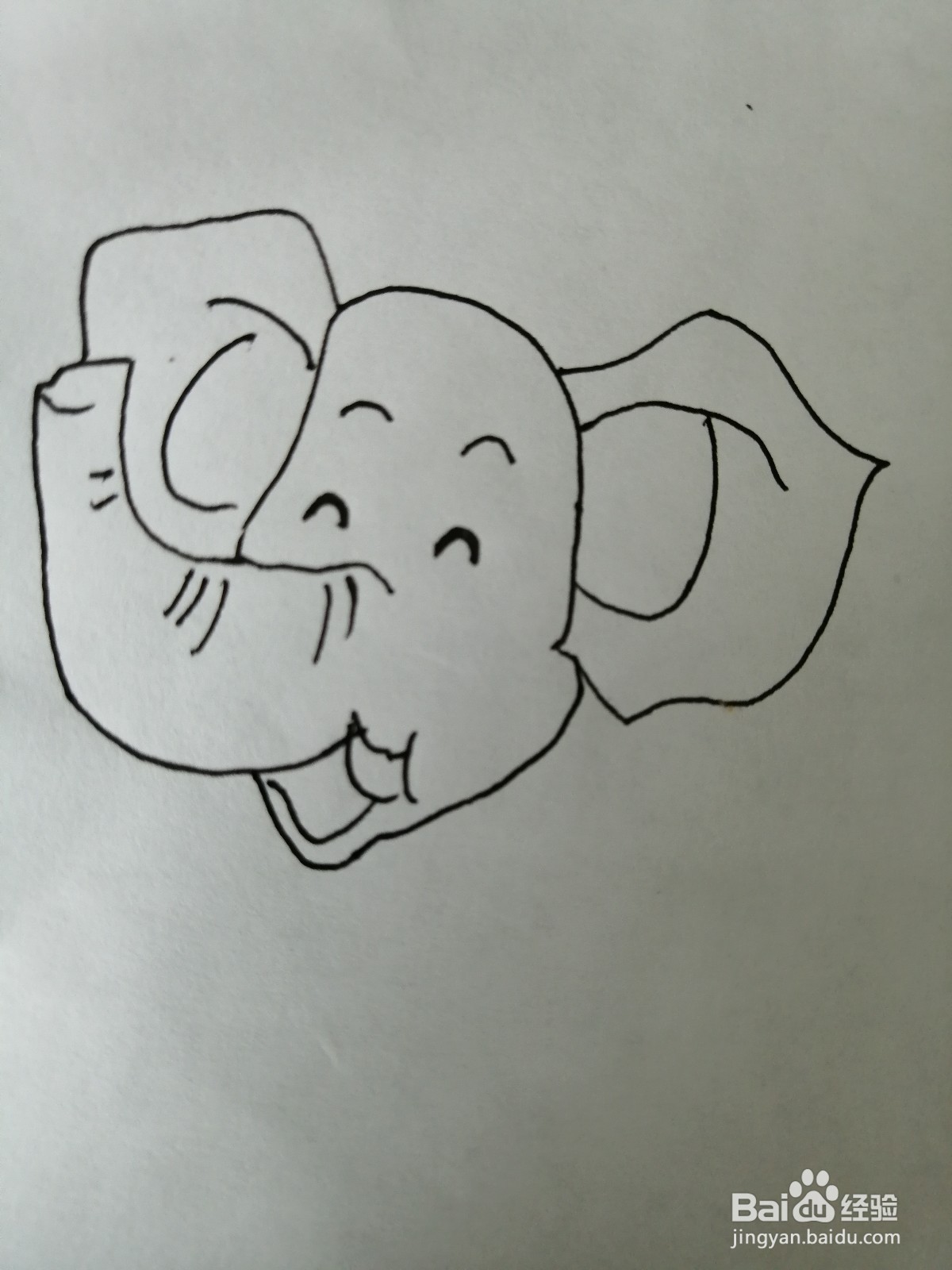 大象简笔画怎么画