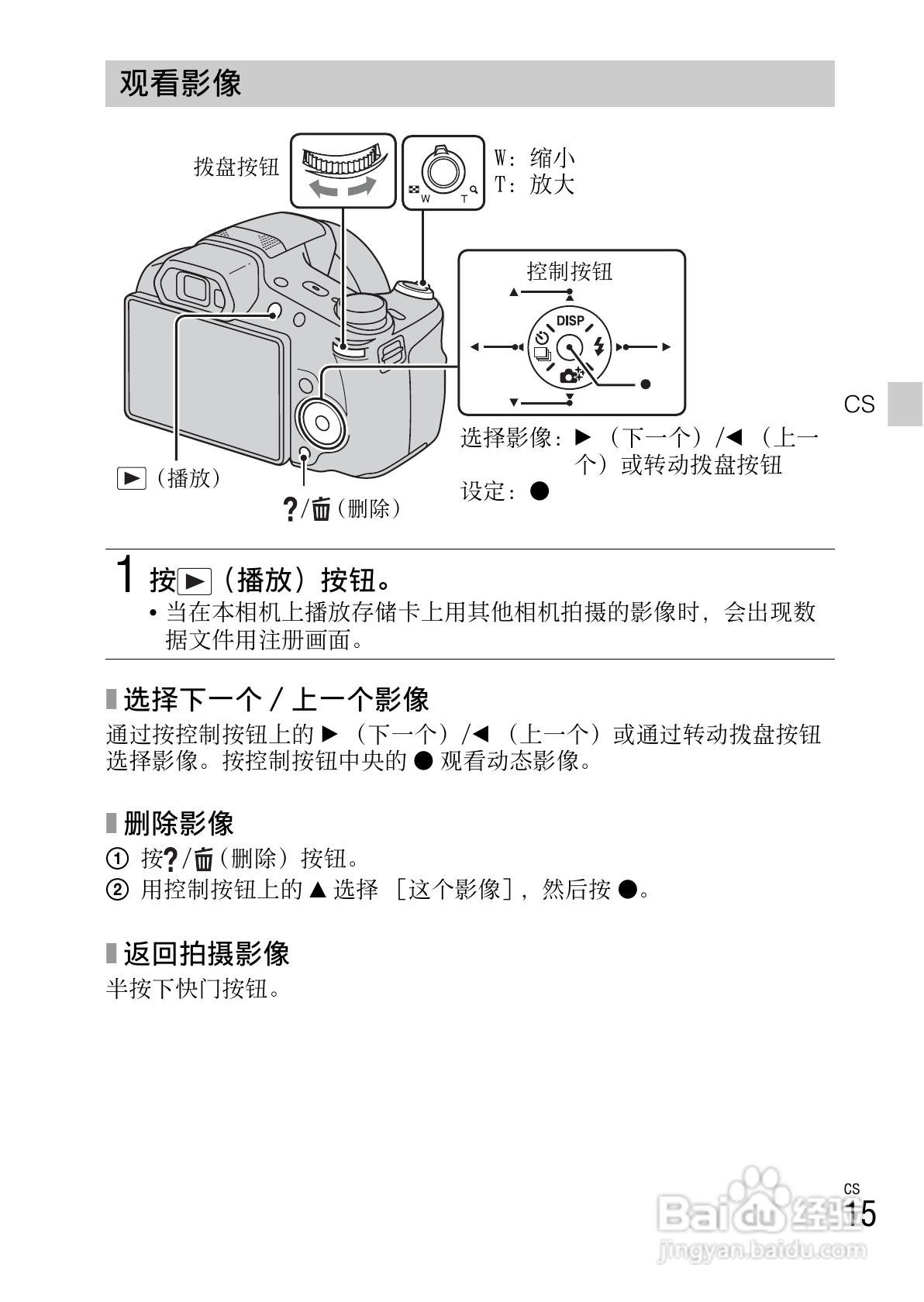 索尼DSC-HX200V数码相机使用说明书:[8]