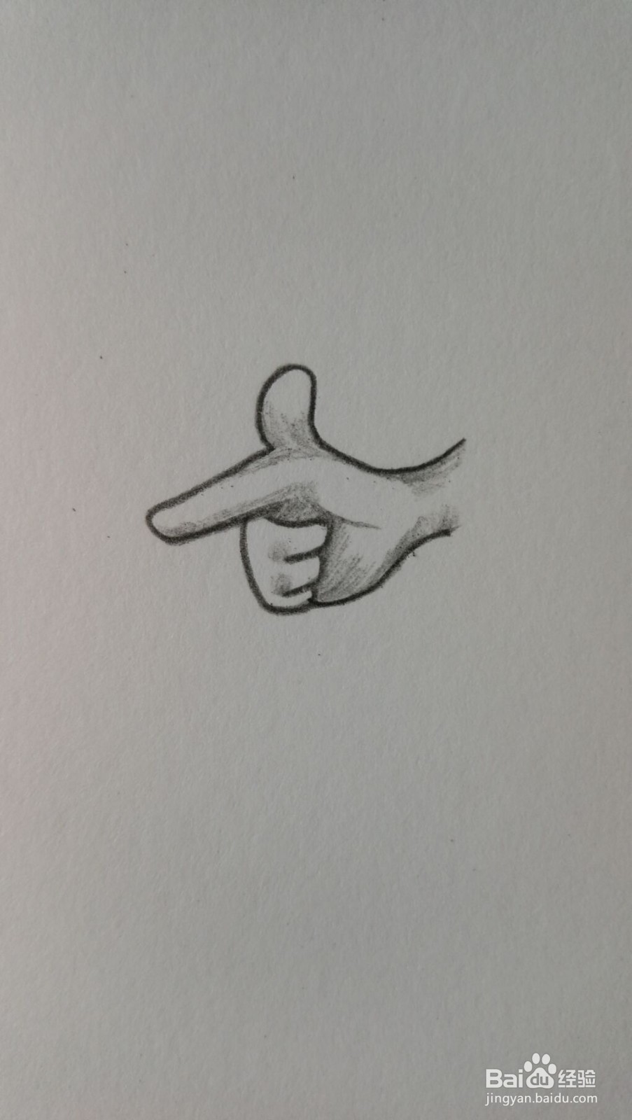 手势数字八的简笔画画法