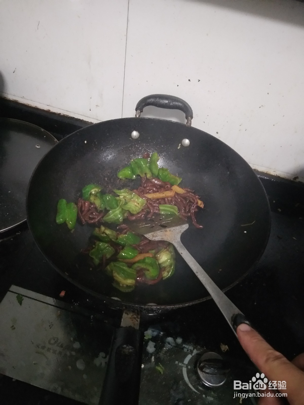 熟鸭肠炒青椒