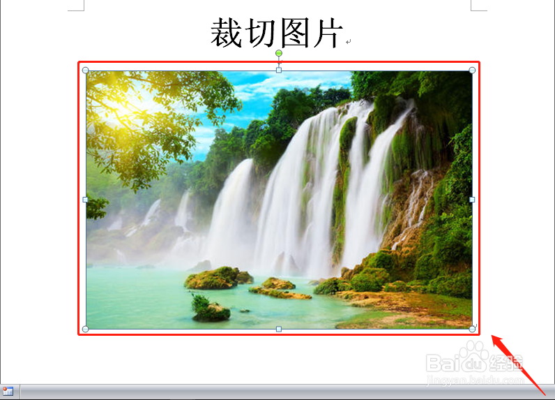 Word文档中怎么裁切图片？