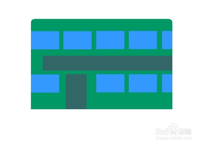 flash绘制扁平双层巴士的教程