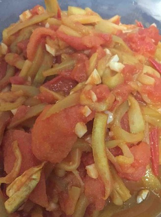 西红柿烧茄子无油版