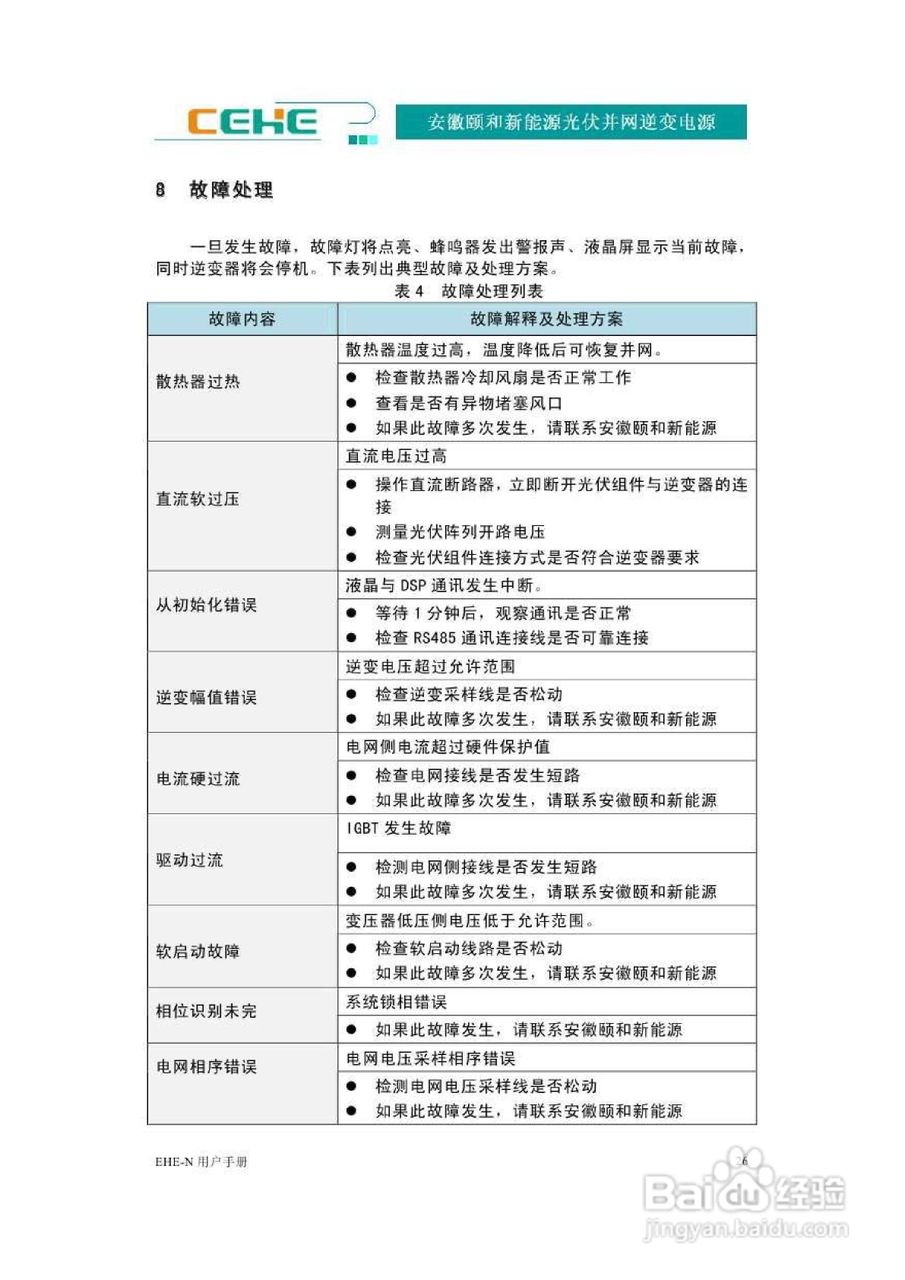 颐和新能源EHE-N100K光伏并网逆变电源用户手册:[4]