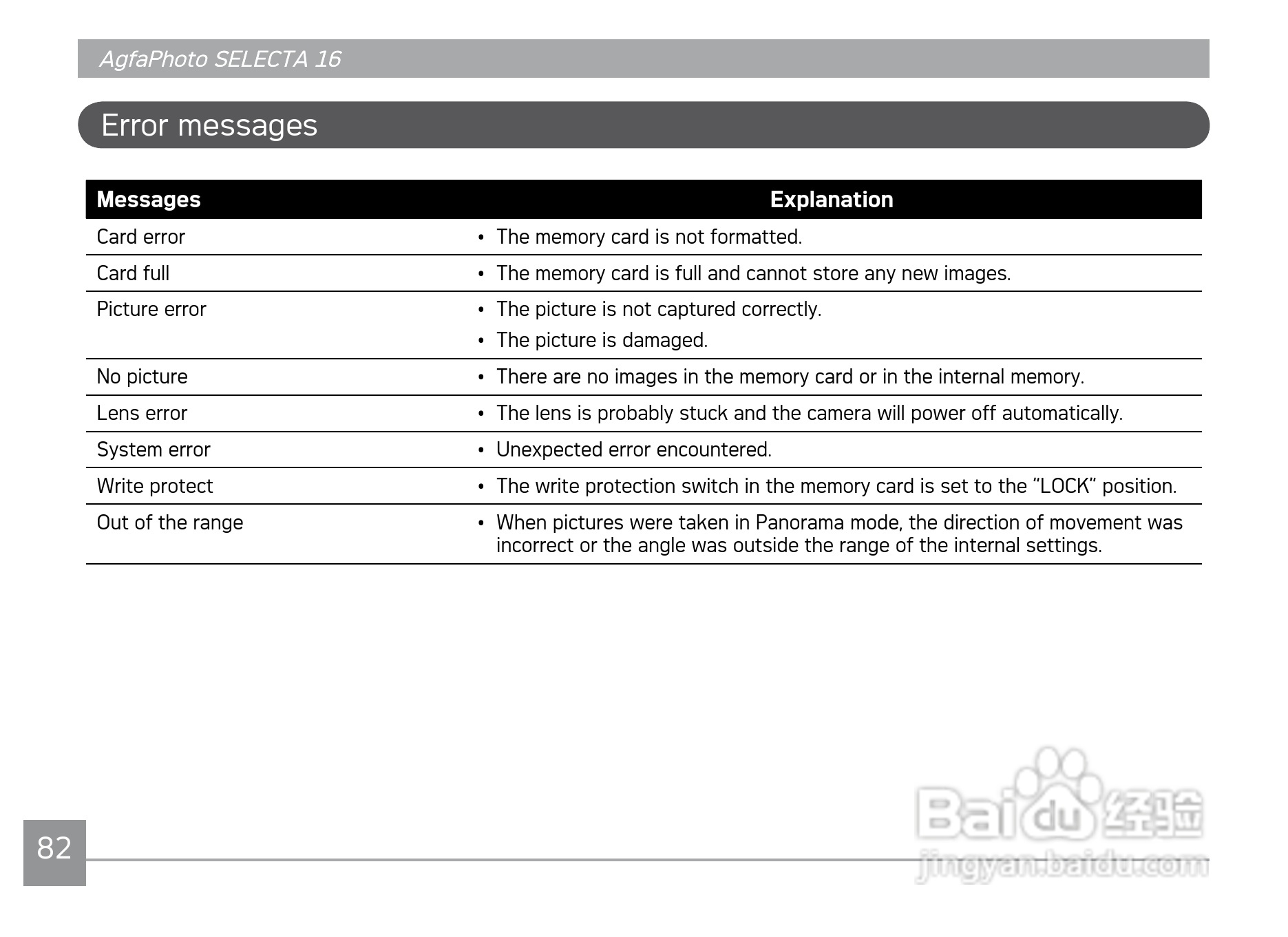 爱克发AgfaPhoto SELECTA 16数码相机使用说明书:[9]