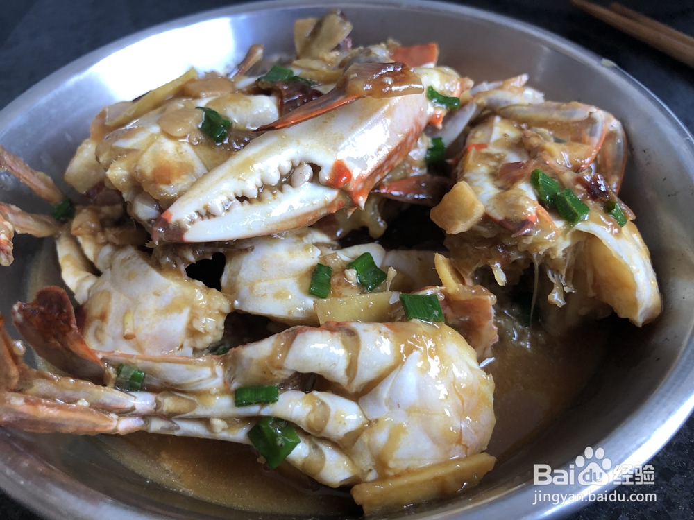 自己做炒梭子蟹海鲜美食