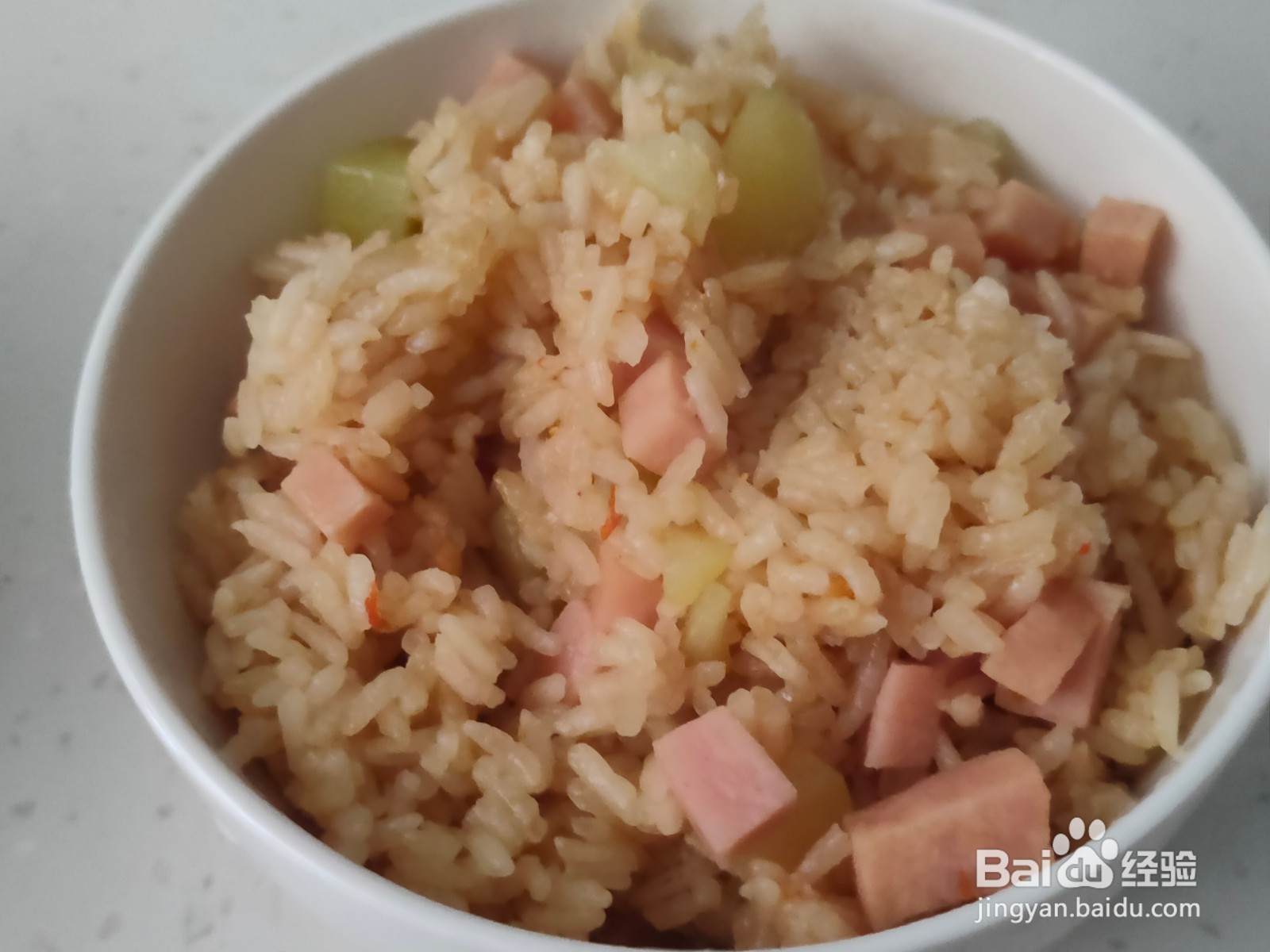懒人电饭煲土豆火腿焖饭