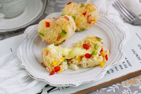 培根彩椒烤饭团