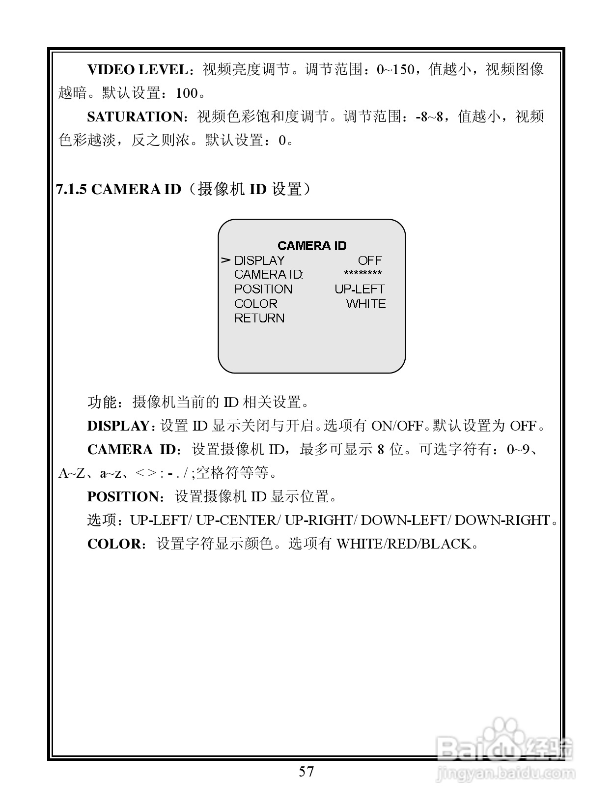 V6103-N 系列宽动态彩色网络摄像机说明书:[7]