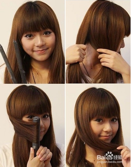 用卷发棒打造完美梨花头,详细步骤图解