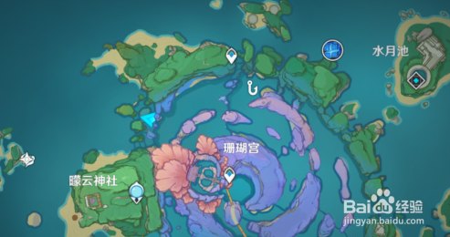 原神2.1稻妻隐藏任务远海牧人的宝藏宝箱位置图