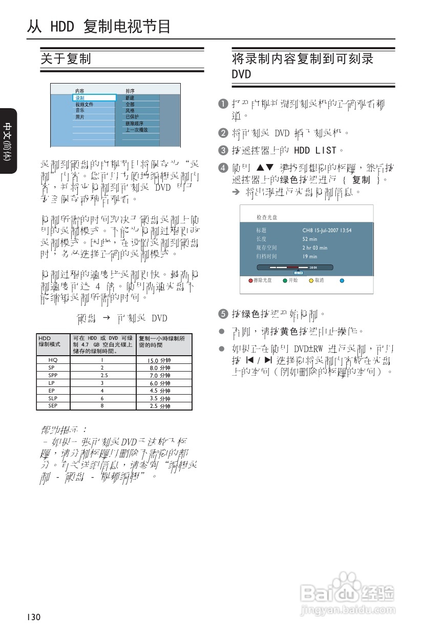 飞利浦DVDR3590H/93 DVD硬盘录像机使用说明书:[2]