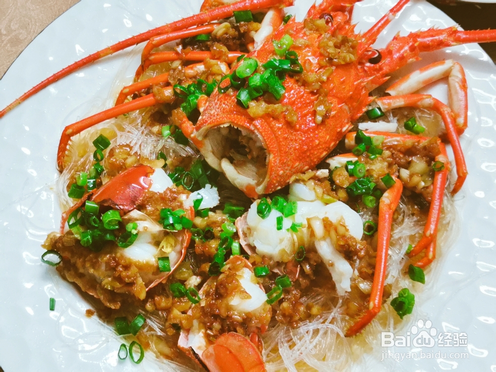 不可思议的蒜蓉粉丝蒸龙虾