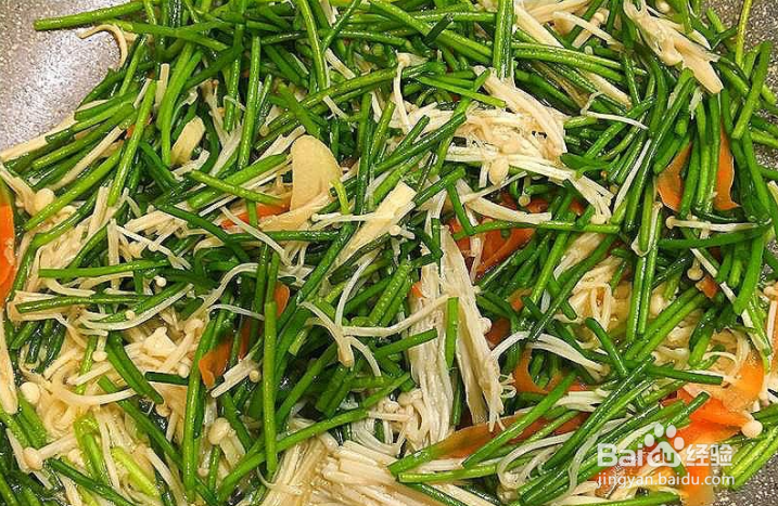 水莲炒金针菇的做法