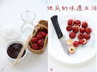 豆沙夹馅糖葫芦