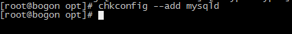 linux mysql添加到系统默认启动