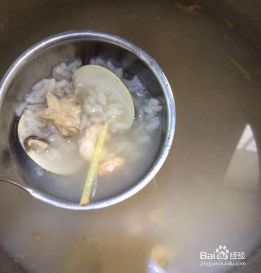 香菇蛤蜊海鲜粥