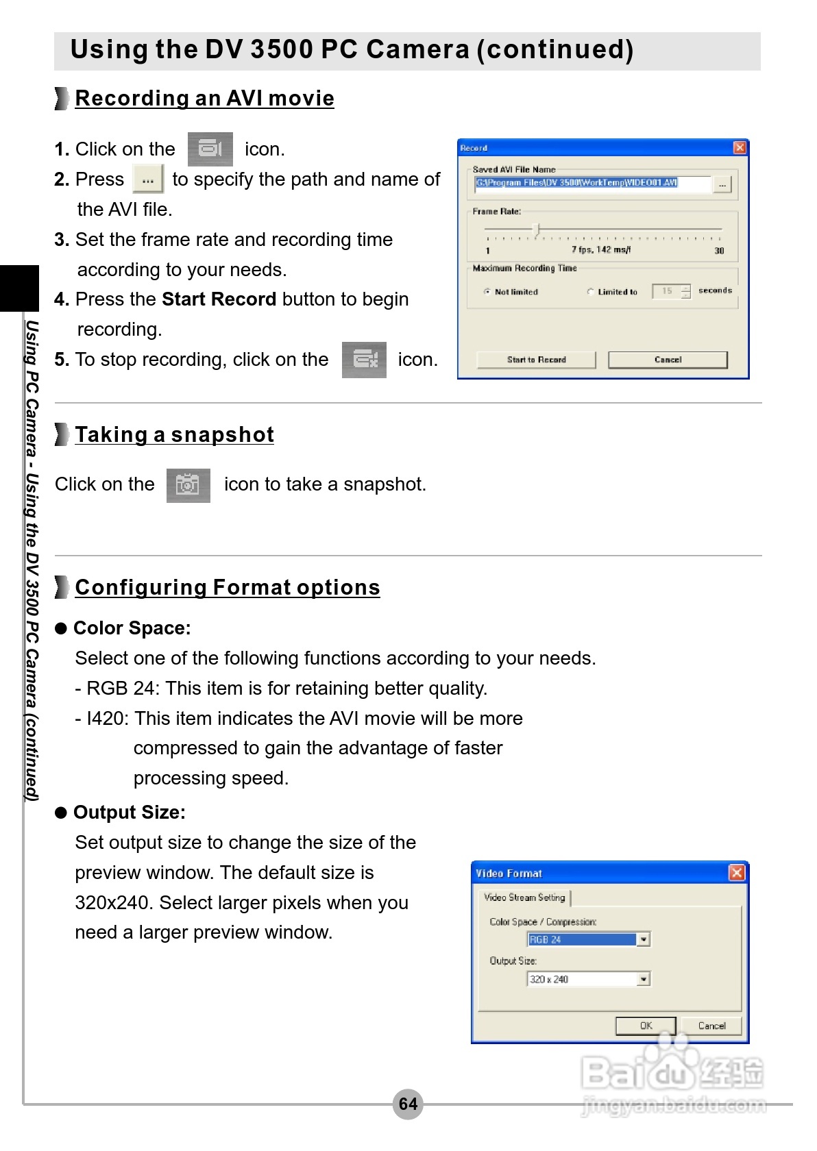 爱普泰克Pocket DV3500数码摄像机使用说明书:[7]