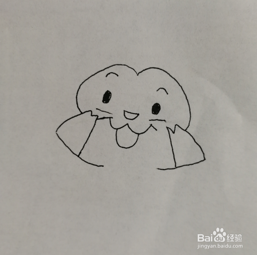 如何画小浣熊儿童简笔画？