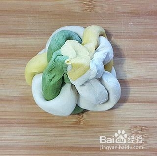 五彩绣球馒头的做法