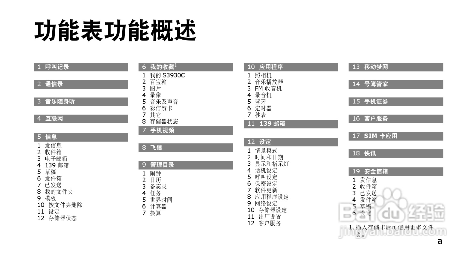 三星GT-S3930C手机使用说明书:[6]