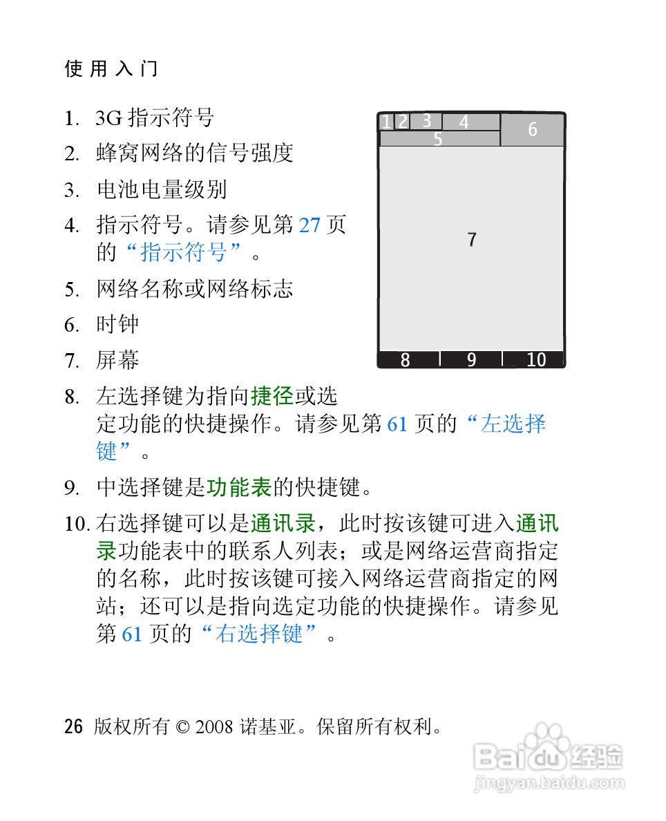 诺基亚Nokia 3120手机使用说明书:[3]