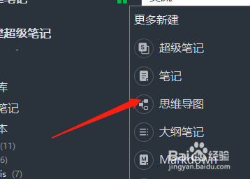 怎么用印象笔记创建思维导图