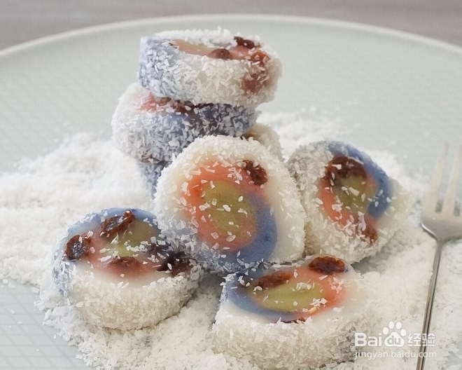 在家也能制作的葡萄干糯米卷
