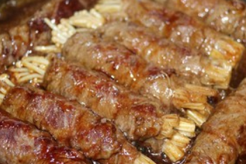 超级下饭的金针菇牛肉卷