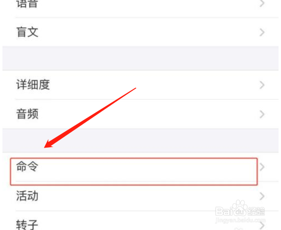 苹果手机如何还原旁白命令