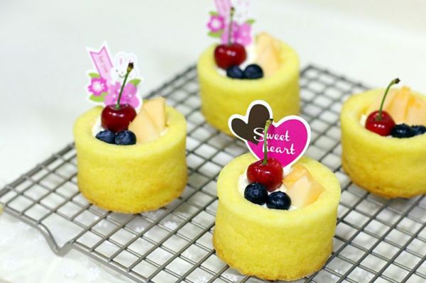 奶油水果蛋糕杯