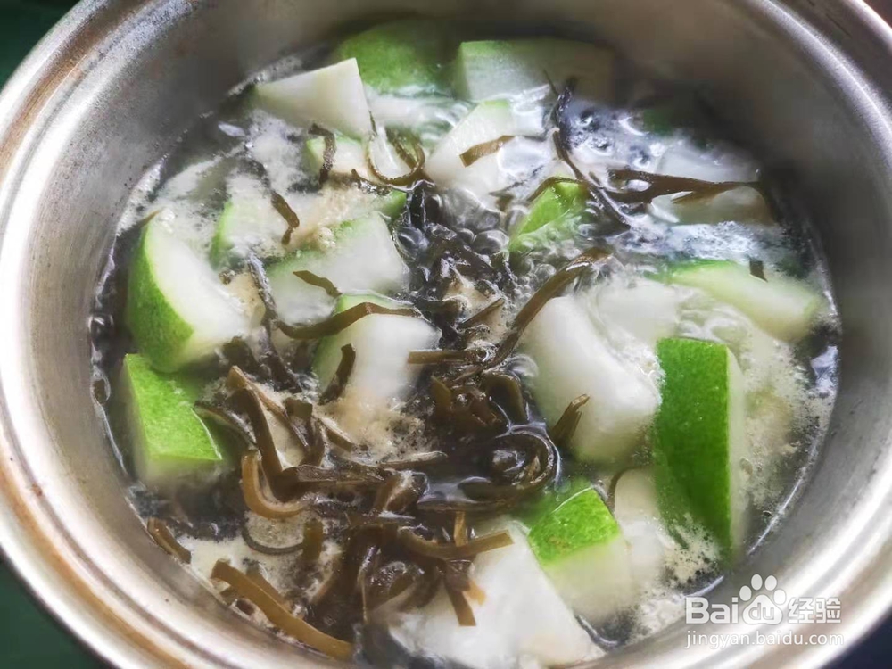 冬瓜带丝肉片汤---变小菜谱