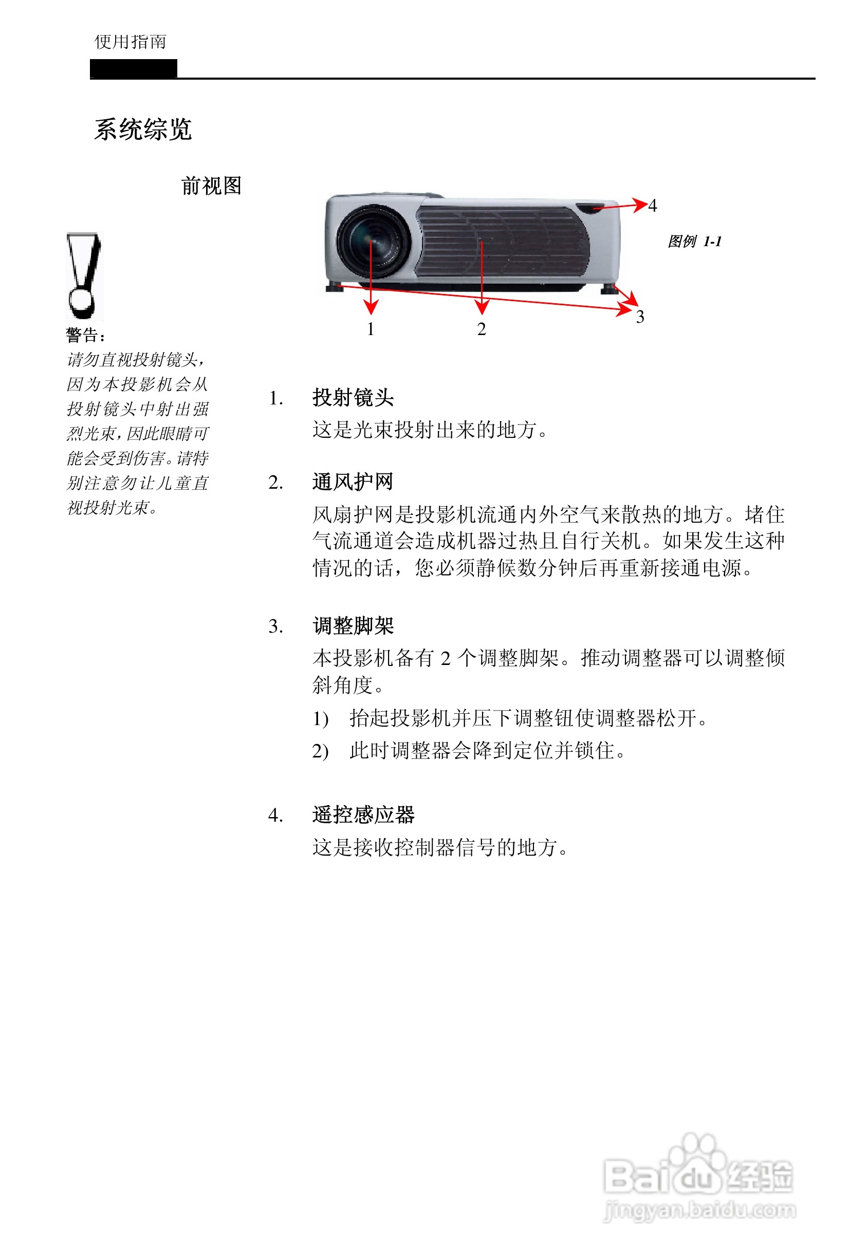 丽讯Vivitek D6202投影机说明书:[2]
