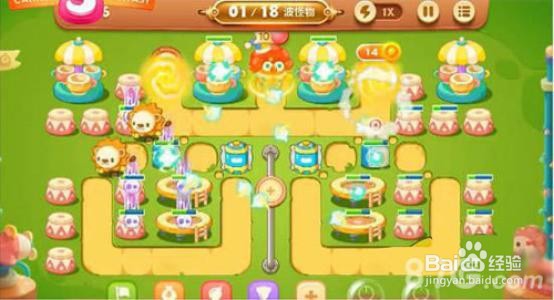 保卫萝卜3游乐场第46关金萝卜攻略