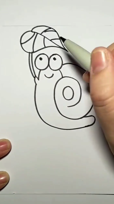 简笔画小蜗牛怎么画