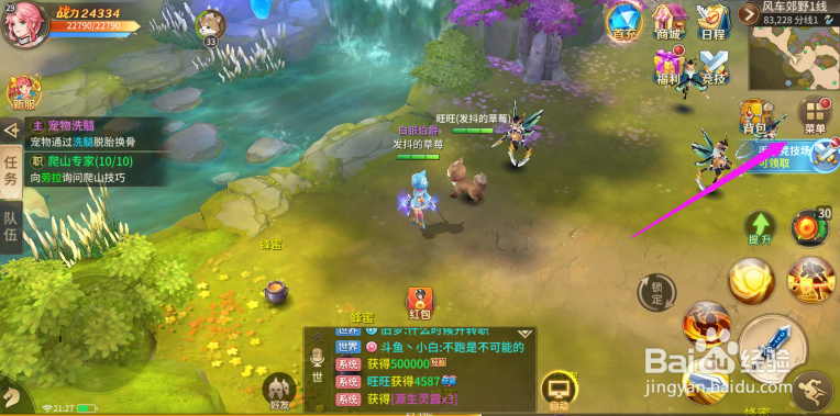 风色世界如何给宠物洗髓
