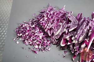 养生食补紫甘蓝鸡肉炒饭的做法