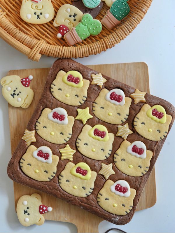 卡通布朗尼蛋糕