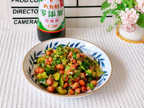 凉拌黄瓜花生米