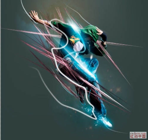 Photoshop打造绚丽的潮流舞者