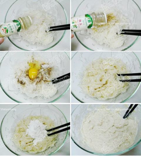 油炸双色素丸子