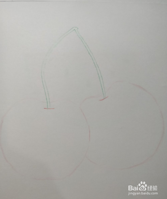 简笔画之小樱桃