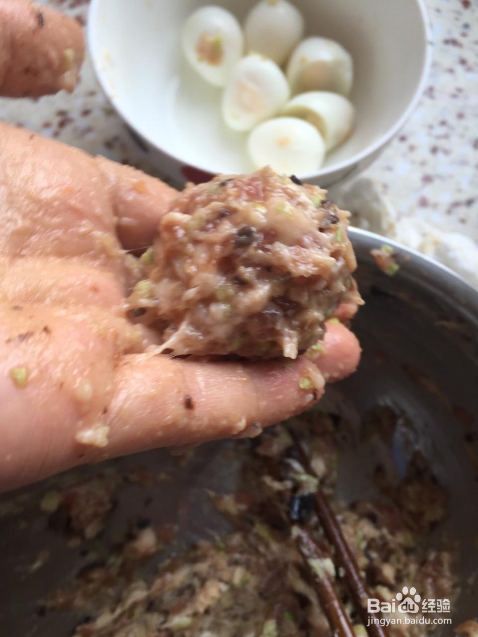 怎么做鹌鹑蛋肉丸?