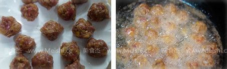 焦熘丸子的做法