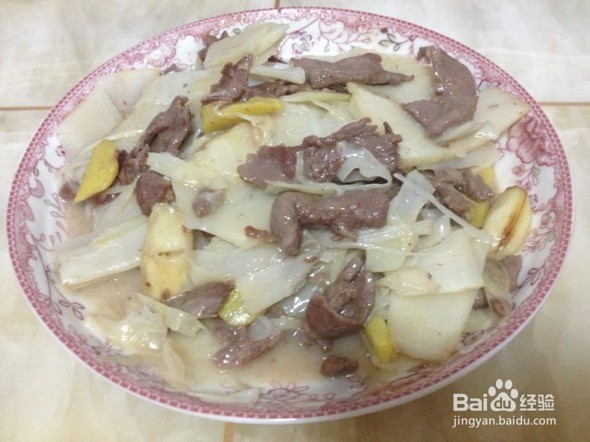 竹笋炒牛肉的制作方法