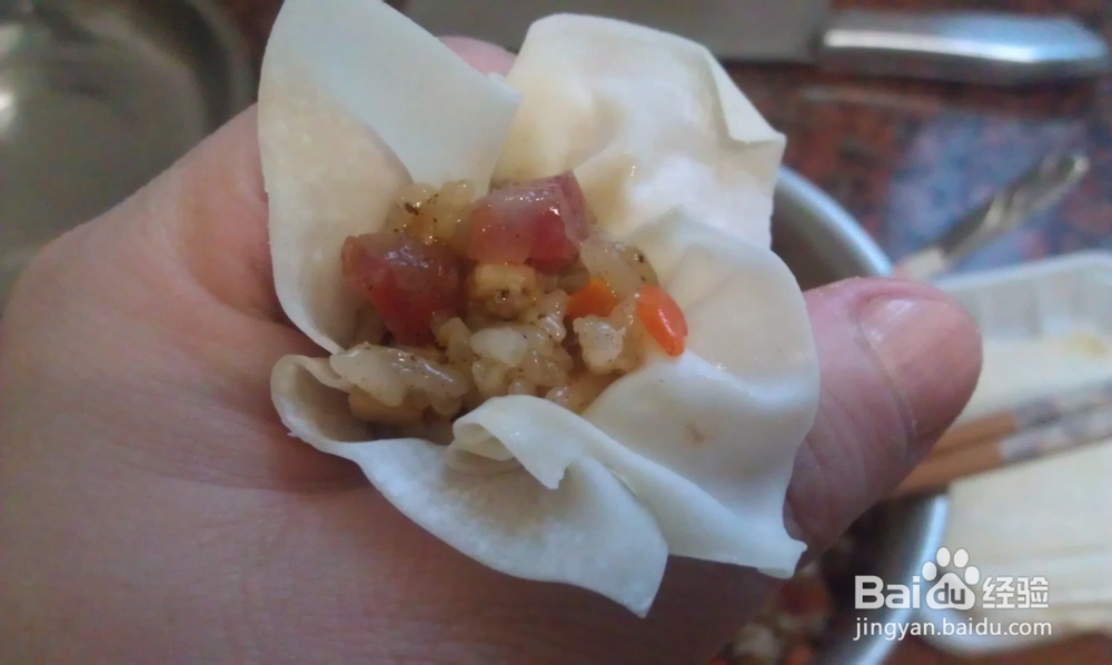 腊味飘香--腊肠烧卖