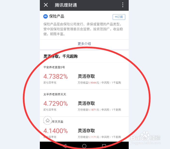 腾讯理财通理财产品的起购标准是什么